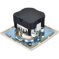 Розетка Lezard MIRA с заземлением + USB разъём, кремовый 701-0303-181