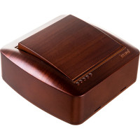 Выключатель Lezard DEMET махагон 711-0500-100