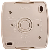 Розетка Lezard NATA с заземлением, керамика, кремовый 710-0300-122