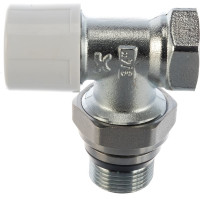 Клапан радиаторный термостатический IVANCI со стопорным кольцом, угловой 3/4" IVC.103006.N.04