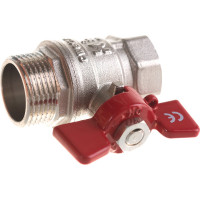 Шаровой кран IVANCI Stable, ручка-бабочка, внутренняя/наружная резьба 3/4" IVC.101218.N.04