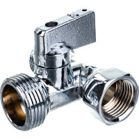 Шаровой кран IVANCI тройникового типа, внутренняя/наружная 1/2"x3/4"x1/2" IVC.102002.N.04