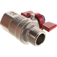 Шаровой кран IVANCI Superior, ручка-бабочка, внутренняя-наружная резьба 1/2" IVC.100218.N.03