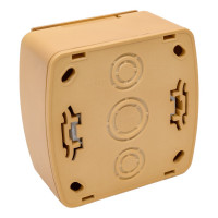 Розетка с крышкой Lezard DEMET с заземлением, ясень 711-4700-123
