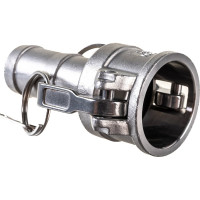 Камлок тип С (розетка с хвостовиком; 25 мм-1"; нержавеющая сталь) TITAN LOCK TL100CSS