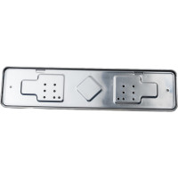 Рамка номерного знака DolleX нержавеющая сталь подкладка SPL-60