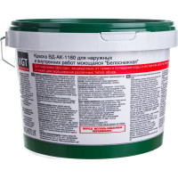 Моющаяся краска VGT белоснежная ВД АК 1180, для наружных/внутренних работ 3кг 11601904