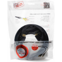 Кабель Cablexpert HDMI v2.0, 19M/19M, 7.5м, медь, черный, позолоченные разъемы, экран, пакет CC-HDMI4-7.5M