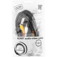 Кабель аудио/видео с переключателем направления сигнала Cablexpert SCART/3xRCA, 1.8м CCV-519-001