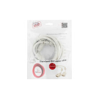 Кабель Cablexpert DVI-D, single link, 19M/19M, 1.8м, серый, экран, ферритовые кольца, пакет CC-DVI-6C