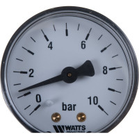 Радиальный манометр Watts F+R200 0-10 bar, корпус 50 мм 10007380