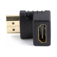 Переходник HDMI-HDMI Cablexpert, 19F/19M, угловой соединитель 90 градусов, A-HDMI90-FML
