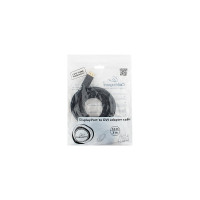 Кабель Cablexpert, DisplayPort-DVI, 3м, 20M/25M, черный, экранированный, пакет, CC-DPM-DVIM-3M