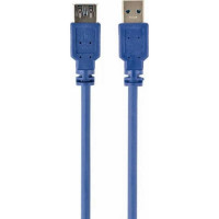 Кабель USB3.0 Pro Cablexpert, удлинитель, AM/AF, 3м, экранированный, синий, пакет, CCP-USB3-AMAF-10