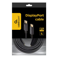 Кабель Cablexpert DisplayPort v1.2, 20M/20M, 5м, черный, экран, пакет CC-DP2-5M