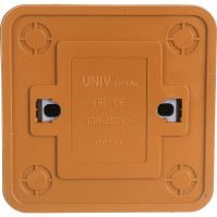 Выключатель UNIVersal Олимп 2 клавиши, с подсветкой, бук 7946734