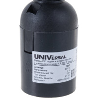 Подвесной патрон с клеммной колодкой UNIVersal Е27 термопластик 4А 250В черный 1352