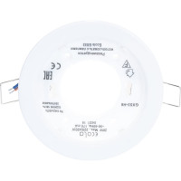 Встраиваемый металлический светильник Ecola Light GX53-H6 плоский белый 101x16 TW5325ECB