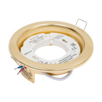 Светильник Ecola GX53 H4 без рефлектора /золотой/ 38x106 /к+/ FG53H4ECB