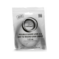 Кабель Cablexpert USB 2.0, мультиразъем USB A, AM/microB, 5P, 1м, пакет CC-mUSB2D-1M