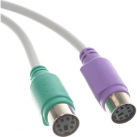Конвертер Cablexpert PS/2 - USB порт AM/2xPS/2, Pro, 30см, белый, блистер UAPS12