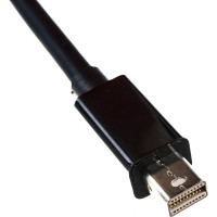 Переходник Cablexpert, miniDisplayPort - HDMI, 20M/19F, кабель 15 см, черный, пакет, A-mDPM-HDMIF-02