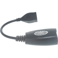 Удлинитель Cablexpert USB2.0 по витой паре, AM-AF/RJ45Fx2, до 30м, черн, пакет UAE-30M