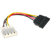 Кабель питания Cablexpert SATA, 15см, molex, 4pin/sata 15pin, медн.проводник, пакет, CC-SATA-PS