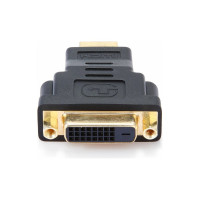 Переходник Cablexpert HDMI-DVI, 19M/25F, пакет, золотые разъемы A-HDMI-DVI-3