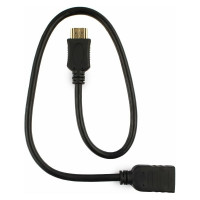 Кабель-удлинитель Cablexpert HDMI, 0.5м, v2.0, 19M/19F, медь, позол.разъемы, черный CC-HDMI4X-0.5M