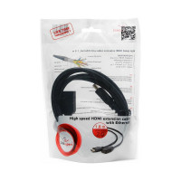 Кабель-удлинитель Cablexpert HDMI, 1.8м, v2.0, 19M/19F, черный позол. разъемы, экран CC-HDMI4X-6
