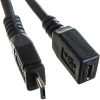 Кабель Cablexpert USB 2.0 OTG  USBAF/MicroBM, 0.15м, с дополнительным питанием, пакет A-OTG-AFBM-04