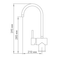 Смеситель для кухни Mix&Fix Багги одноручный, картридж 35 мм тов-129531