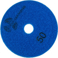 Алмазный гибкий шлифовальный круг TRIO-DIAMOND "Черепашка" PRO LINE 100 мм № 50 (сухая шлифовка) 360050