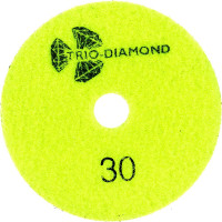 Алмазный гибкий шлифовальный круг TRIO-DIAMOND "Черепашка" PRO LINE 100 мм № 30 (сухая шлифовка) 360030
