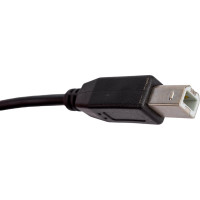 Кабель USB 2.0 Pro Cablexpert, AM/BM, 1.8м, экранировка, ферритовые кольца, пакет, черный CCF-USB2-AMBM-6
