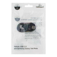 Кабель USB Cablexpert, AM/Samsung для Samsung Galaxy, Tab/Note, 1м, пакет, черный CC-USB-SG1M
