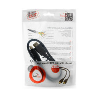 Кабель HDMI Cablexpert, 0.5м, v2.0, 19M/19M, медь, позолоченные разъемы, экранировка, пакет, черный CC-HDMI4-0.5M