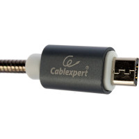 Кабель Cablexpert USB 2.0 AM/microB, серия Gold, длина 0.5 м, титан, блистер CC-G-mUSB02Gy-0.5M