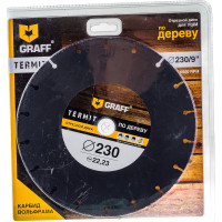 Отрезной диск по дереву GRAFF Termit 230 мм для УШМ болгарки termit230