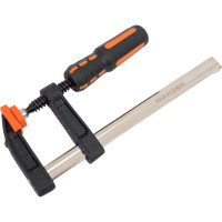 Реечная струбцина HARDEN, усиленная, 2-х компонентная рукоятка, 50*150 мм 600301