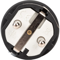 Кабельная вилка PCE 16A 220V 2P+E IP54 корпус черный, маркер черный 0511-ss