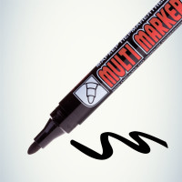Перманентный маркер Munhwa Crown Multi Marker черный, пулевидный, 3мм CPM-800