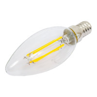Светодиодная лампа General Lighting Systems Филамент прозрачный E14 8Вт 230В 610Лм 2700К Теплый белый свет Свеча GLDEN-CS-8-230-E14-2700 649971