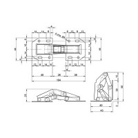 Мебельная петля быстрого монтажа Brante 104х44 мм 12606