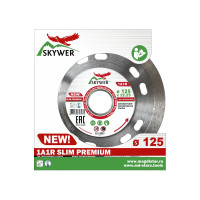Круг алмазный (125 х 1.2 х 10 х 22,23) 1A1R SLIM PREMIUM SKYWER SK-SLP12522