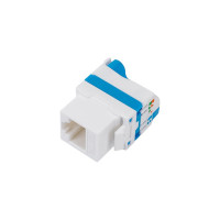 Вставка LANMASTER Keystone Tooless, RJ-45, категория 5e, белая, без инструмента, LAN-TK45U5E/180-WH