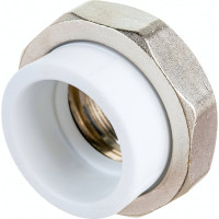 Муфта комбинированная разъемная с внутренней резьбой VALFEX PP-R белая, 50 мм х1 1/2" 10155040 127-0218