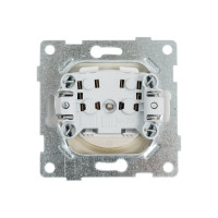 Механизм розетки GUSI ELECTRIC Ugra 1-ой б/з с з/ш, СУ , 16А, 250В, шампань С11Р2-027