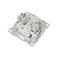 Механизм выключателя GUSI ELECTRIC Bravo 1кл. 2-х полюсный, СУ, 10А, 250В, шампань С10В5-027